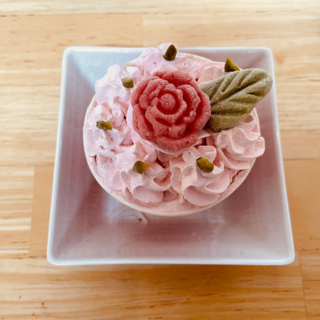 3時のマフィン（ピンクローズ）