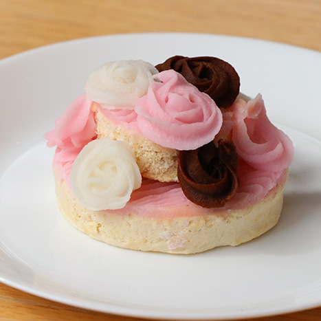 カラフルローズミートケーキ